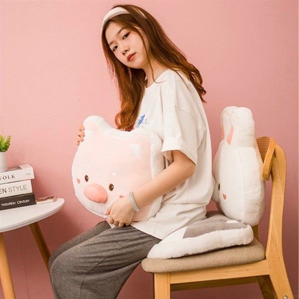  Gối thú viền lông 40cm 