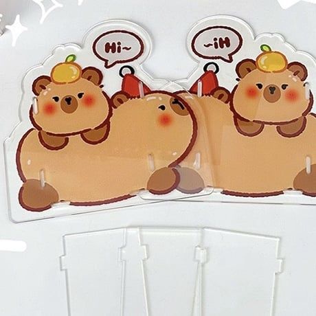  Ống cắm bút mini Capybara nhựa 