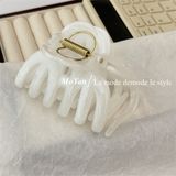  Kẹp càng cua chân uốn loang trắng 