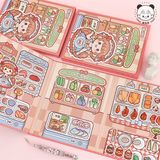  Sticker nổi nam châm 3 background bé Telado 