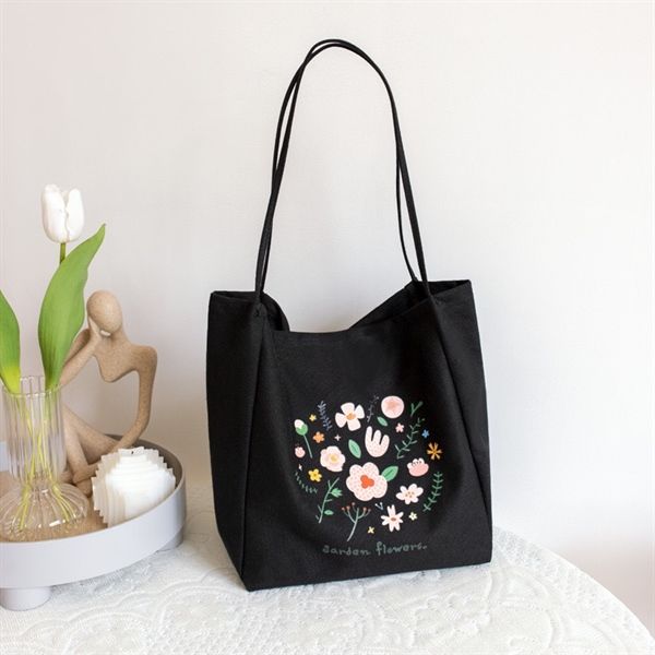  Túi tote quai mảnh vườn hoa 