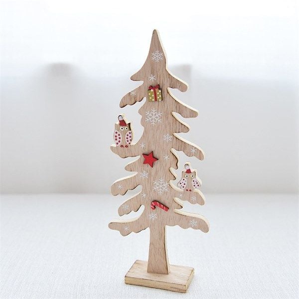  Cây thông gỗ trang trí giáng sinh 32cm 