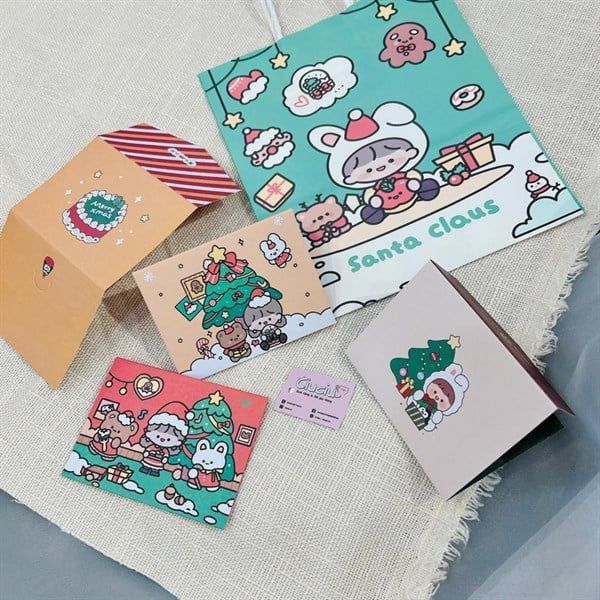  Thiệp gập bao thư Noel 