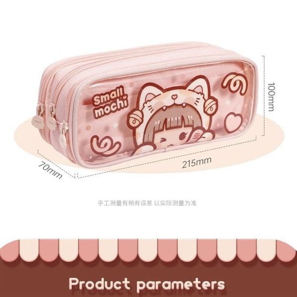  Hộp bút nhiều ngăn + bút Small Mochi Animal 