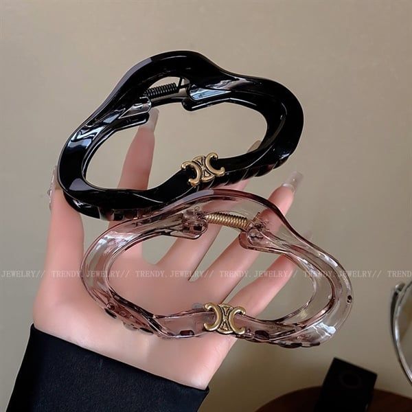  Kẹp càng cua bầu dục lượn sóng có chữ 