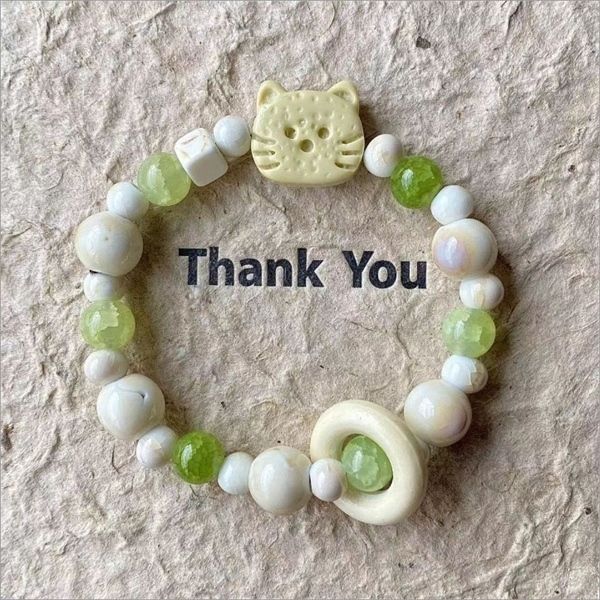  Vòng tay mèo mix charm 