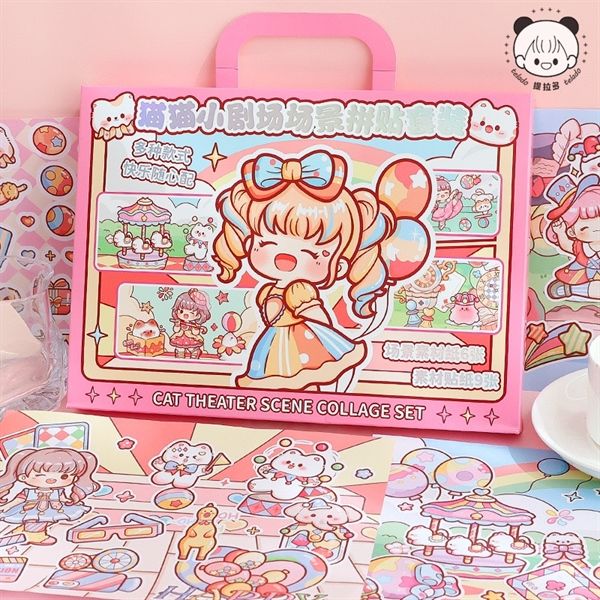  Box sticker Telado 15 tờ Cat Theater 