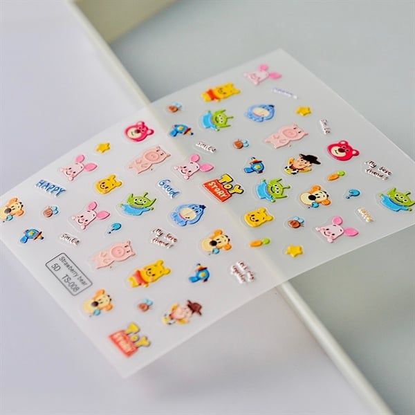  Sticker dán móng nhân vật Disney 