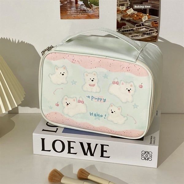  Túi đựng mỹ phẩm Puppy Hello 24x18x10 