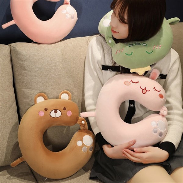 Almohada de Cuello con Diseño Ergonómico: Tu Compañera Ideal para Viajes y Descanso - Almohada de Cuello con Diseño
