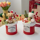  Cốc gấu bông Giáng Sinh 21x12cm + túi + đèn 