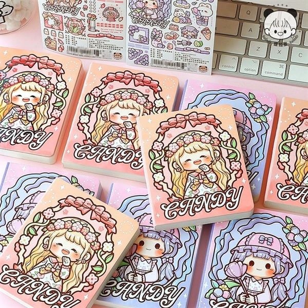  Sổ mini bé Telado + Sticker 8x10cm 80 trang 