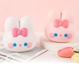  Squishy thỏ nơ hồng 10x11cm 