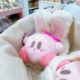  Móc khoá Kirby bông mũ tai thỏ 