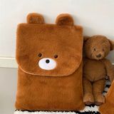  Túi đựng ipad / laptop gấu nâu gập miệng 