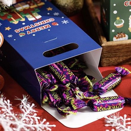  Túi quà gập miệng Giáng Sinh nhỏ 