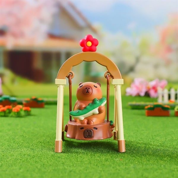  Hộp mù Capybara Leisurely xích đu 