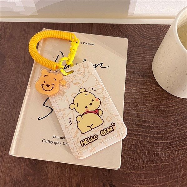  Đeo thẻ dây lò xo gấu Pooh 