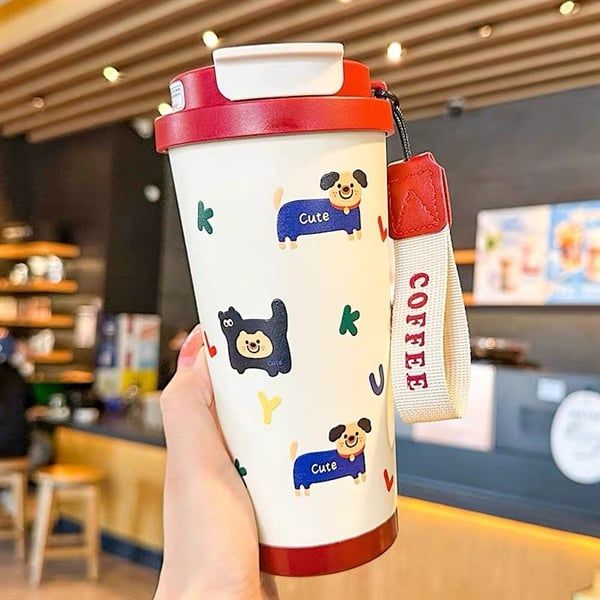  Cốc giữ nhiệt Coffee 500ml - Cún cute 
