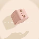  Hộp đựng trang sức vuông 2 cúc hoa hồng 