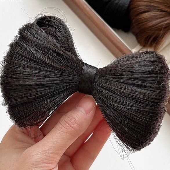  Kẹp tóc giả buộc nơ 