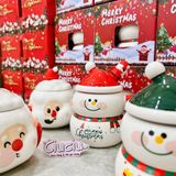  Cốc Giáng Sinh người tuyết + thìa 