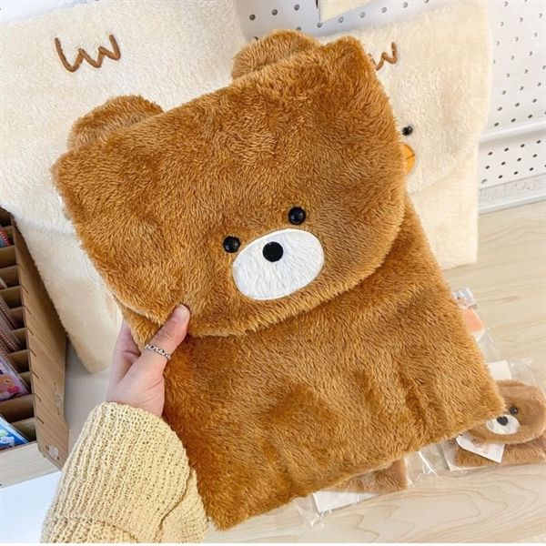  Túi đựng ipad / laptop gấu nâu gập miệng 