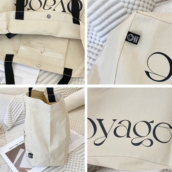  Túi tote Voyago quai đen 