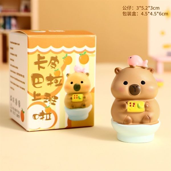  Mô hình Capybara béo tròn 6cm 