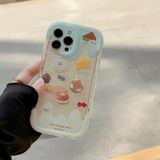  Ốp bánh kem chảy nền caro 