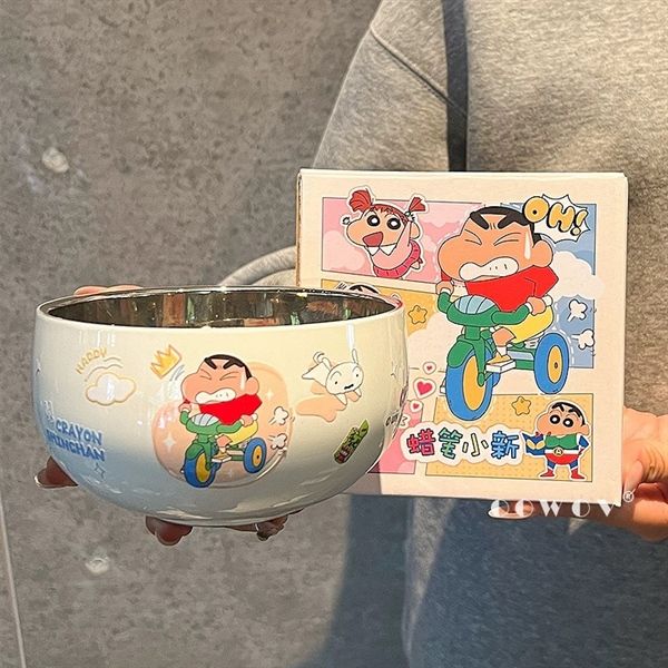  Bát inox giữ nhiệt Shinchan 16cm 