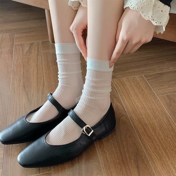  Tất Susufish voan mỏng gân sọc 