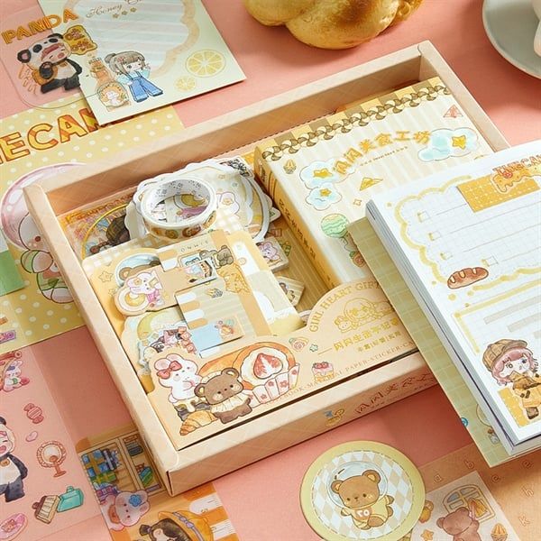  Set sổ DIY Sweet Heart nắp trong 