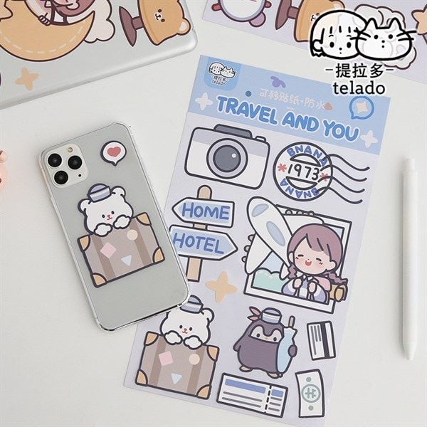  Sticker big size 20cm chống nước 