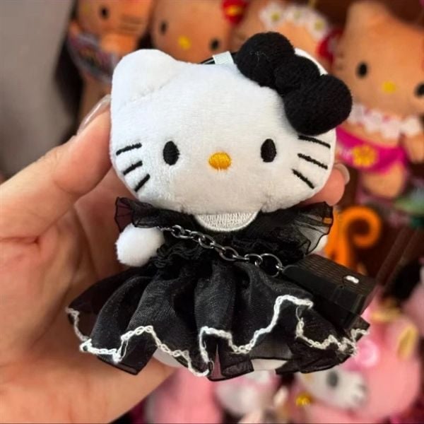  Móc khoá Hello Kitty bông váy xoè đeo túi 