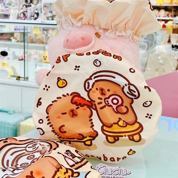  Mũ tắm trùm đầu Capybara 