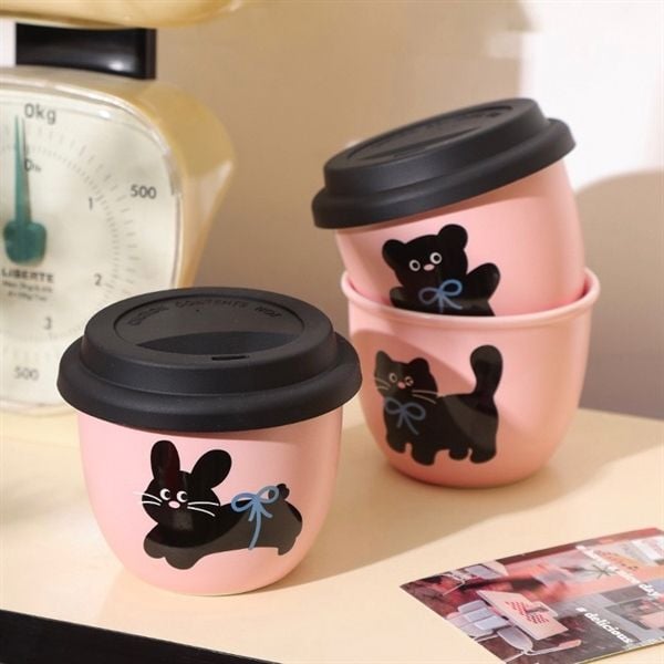  Cốc lùn nắp silicon 245ml 