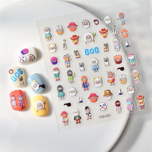  Sticker dán móng Farmer Bob 