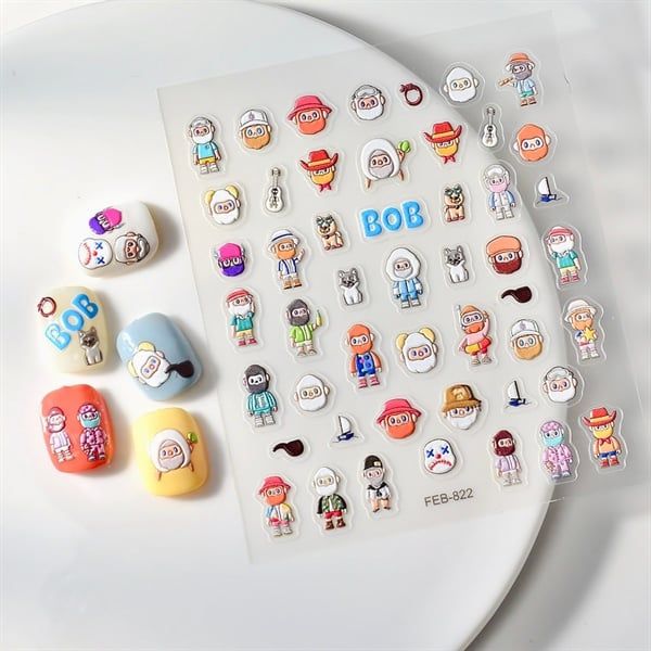  Sticker dán móng Farmer Bob 