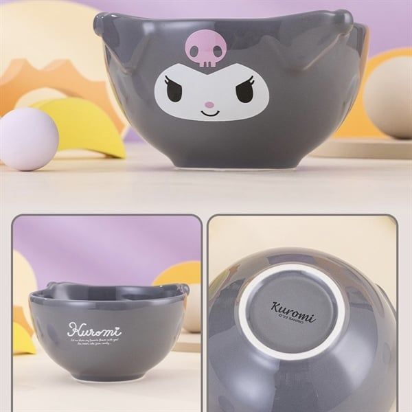 Bát sứ Kuromi 3D 12,6cm 