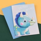  Thiệp big size thú nền ánh bạc 