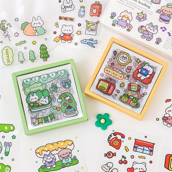  Box sticker 8x8cm 50 tờ 