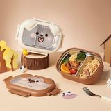  Hộp cơm cún tai nổi nắp trong 