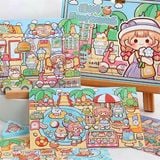  Sticker Summer Time 4 background Telado 