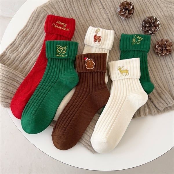  Set 3 tất Giáng Sinh Suxinaimin hộp giấy 