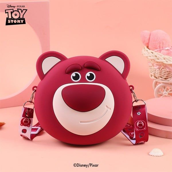  Túi silicon gấu Lotso tròn 