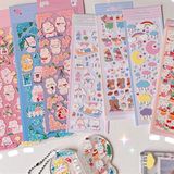  Sticker thỏ lấp lánh 