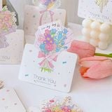  Thiệp gập bó hoa nhô lên 