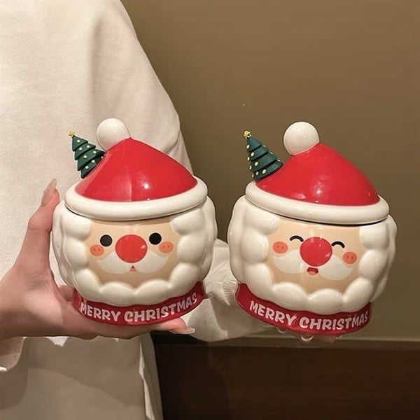  Cốc ông già Noel thìa cây 450ml 