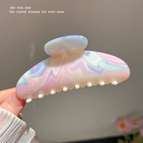 Kẹp càng cua ombre loang hồng 